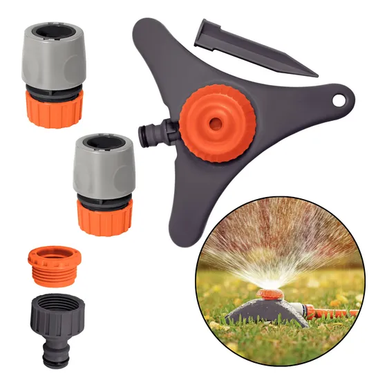 Kit Aspersor Irrigador Fixo C/ Adaptador Fêmea Engate Rápido