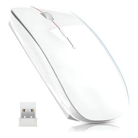 Mouse Inalambrico Portatil Recargable Ratón Silencioso 2.4g