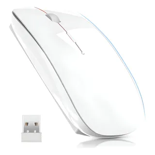 Mouse Inalambrico Portatil Recargable Ratón Silencioso 2.4g