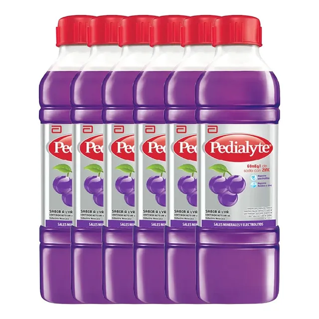 Pack 6 Pedialyte Suplemento Nutricional Rehidratante 500ml