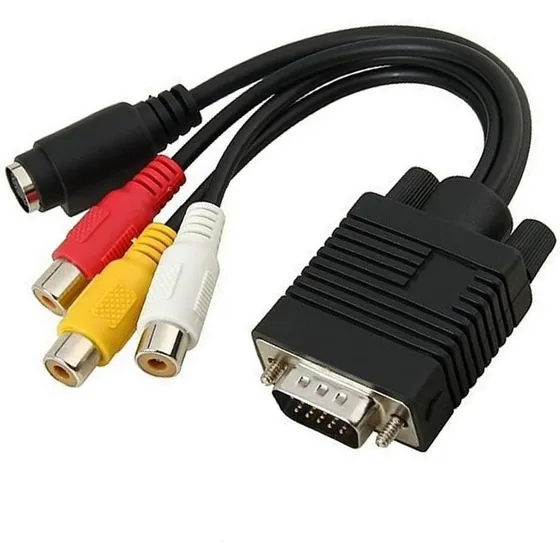 Convertidor Vga Para Rca / S. Video Somos Tienda Cod 2778