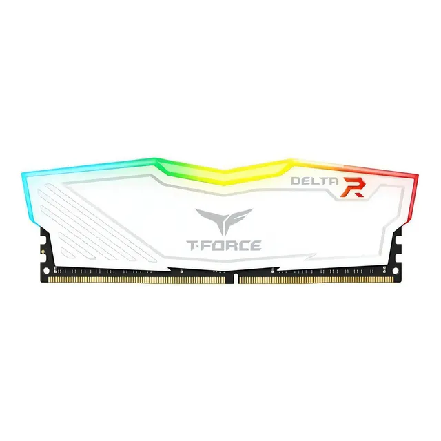 Memoria RAM T-Force Delta RGB gamer color blanco 32GB 1 Team Group TF4D432G3200HC16F01