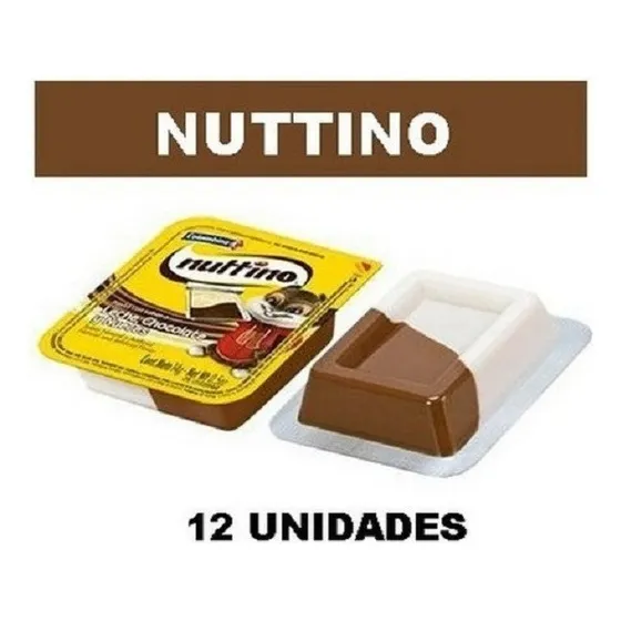 Dulce Chocolate Y Nueces Nuttino Crema De Leche 12 Unidades