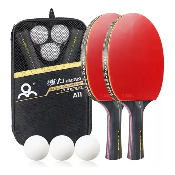 Set 2 Paleta De Ping Pong Profesional 6 Star / Con Estuche