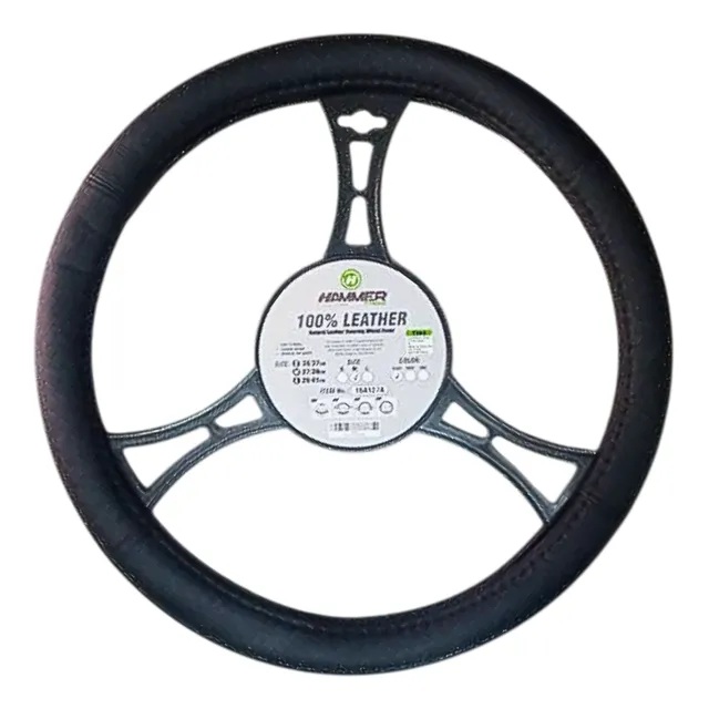Forro De Volante Semicuero Negro