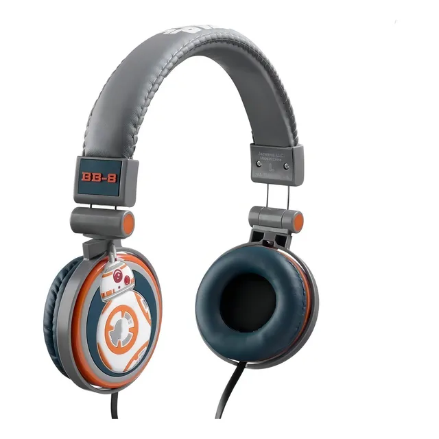 Auricular De Vincha One For All Star Wars Disney Bb8 Color Gris/Naranja