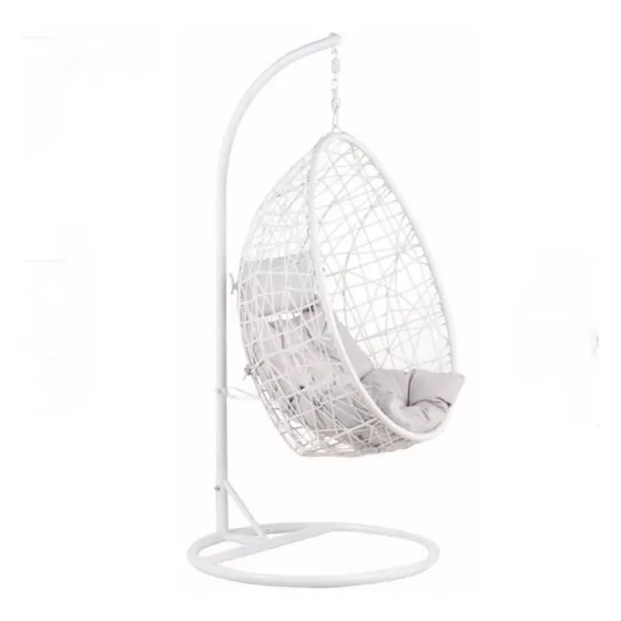 Sillon Silla  Colgante Rattan Pe Blanco