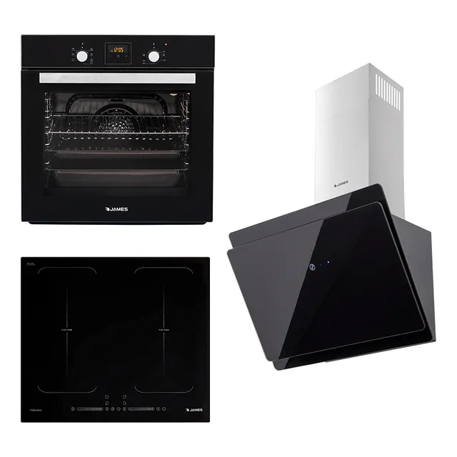Combo James Empotrar Anafe Vitroceramico Horno Campana