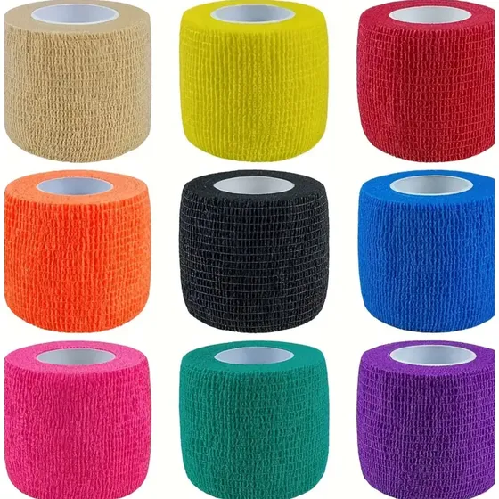 Kit 18 Bandagem/atadura Elástica Flexível Tipo Coflex 5cm