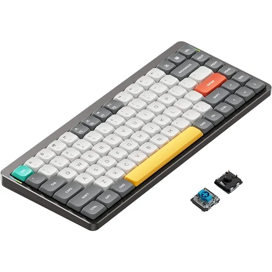 Teclado gamer bluetooth NuPhy Air75 QWERTY Gateron Brown com luz RGB
