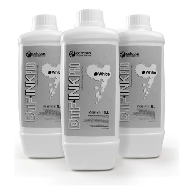 3 Lt. Tinta Dtf Blanca Premium Para Cabezales Epson Dtf