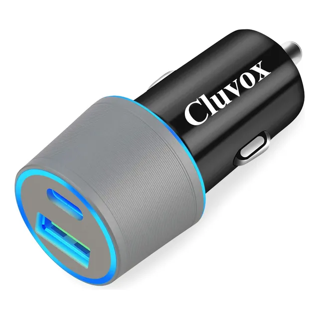 Adaptador Cargador Coche Usb Doble 20 W Carga Rápida iPhone