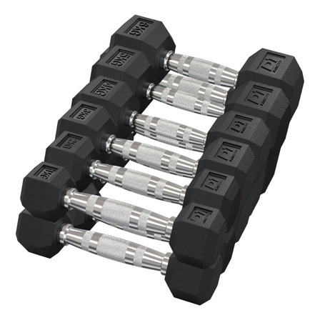 Kit Halteres Sextavado Pares 1kg A 6kg Kit Halteres Sextavado Pares 1kg A 6kg