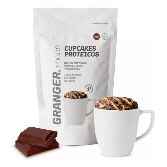 Cupcakes Proteicos 360 Grs Granger Avena Proteina Whey 15g