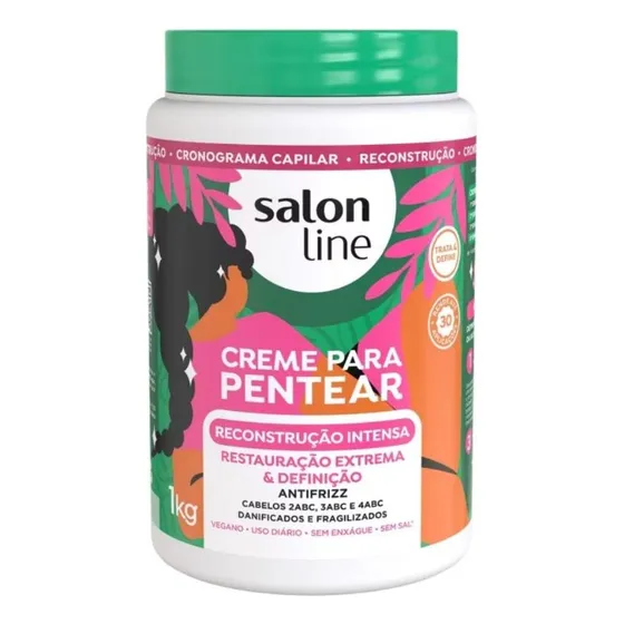 Salon Line Reconstrução Intensa Creme Para Pentear 1kg