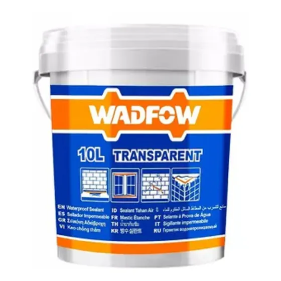 Sellador 10lt Transparente Resistente Agua Wadfow Wgq3t10