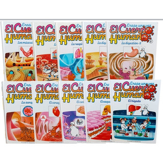 Erase Una Vez El Cuerpo Humano 10 Tomos Con 5 Dvd´s Erase Una Vez El Cuerpo Humano 10 Tomos Con 5 Dvd´s