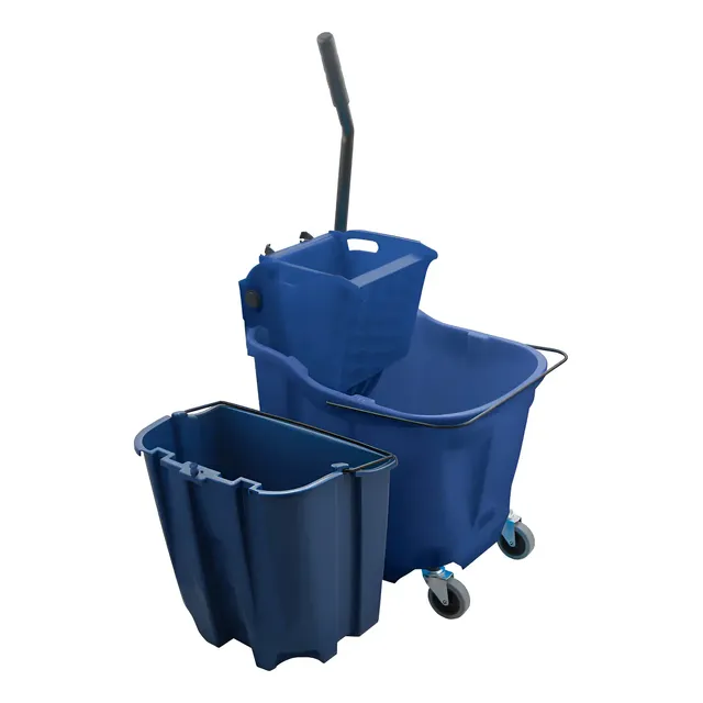 Cubeta Exprimidora 36 Lts. Industrial C Llantas Azul Castor Azul