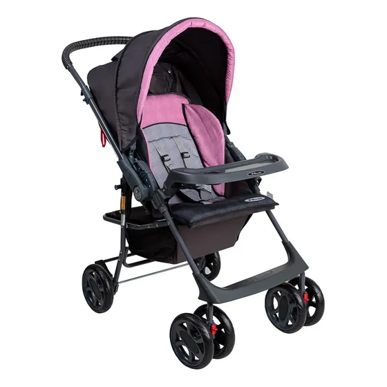 Carrinho De Bebê Topázio Para Passeio Reclinável E Dobravel