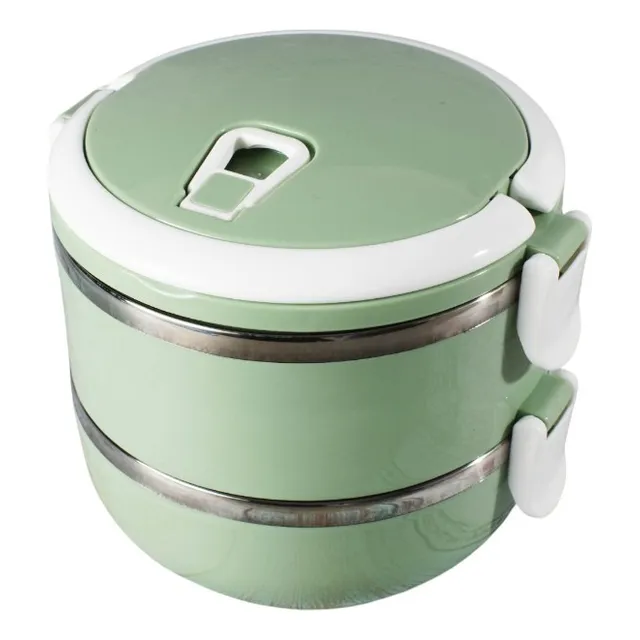 Lunchera Taper Contenedor Térmico Doble Piso Acero Hermética