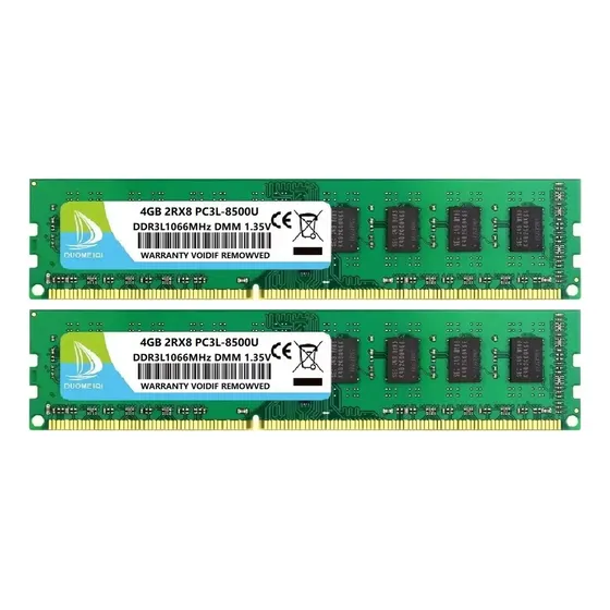 Memoria Ram Gamer 8 GB 2x4g Duomeiqi Ddr3-1066 Udimm Desktop Pc3-8500 Verde para Intel y Amd