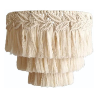 Lampara De Techo Macramé Boho Moda Tulum 60cm X 30cm Lampara De Techo Macramé Boho Moda Tulum 60cm X 30cm