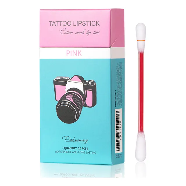 Batom De Tatuagem Cotonete Lip: De Longa Duração