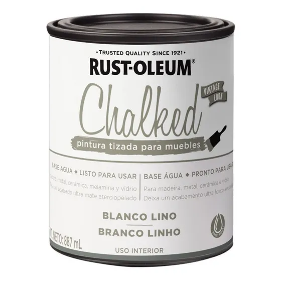 Pintura Tizada Rust Oleum Interior Para Muebles 0.887 Litro