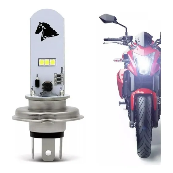Bombillo Led H4 Luz Super Blanca 6500k Boxer 100
