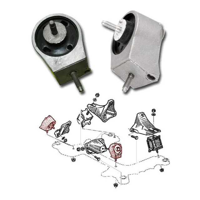 Kit X2 Soporte Motor Derecho Izquierdo Renault 21 Nevada