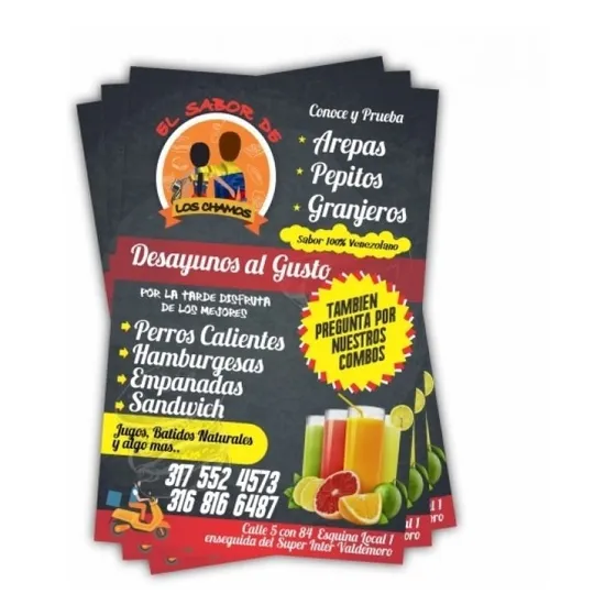 1000 Volantes Publicitarios Media Carta Una Cara Full Color