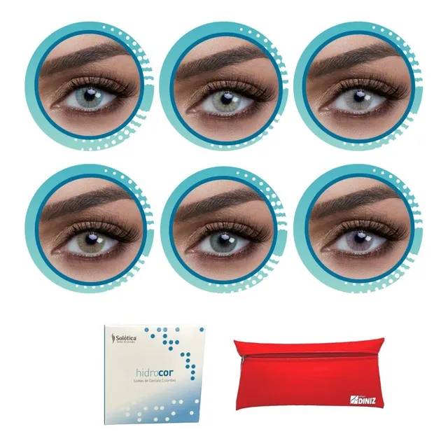 Lente De Contato Hidrocor Anual Sem Grau + Brinde 