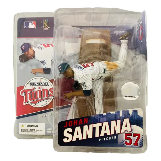 Johan Santana Minnesota Twins Uniforme Blanco Mcfarlane