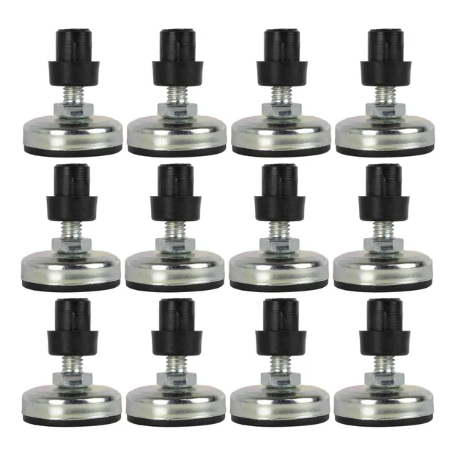 Pé Para Reduzir Altura De Cama Box Metal 12 Peças Rosca 5/16