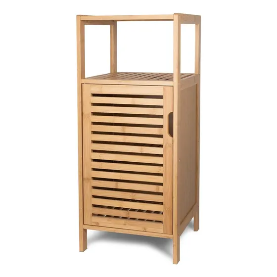 Purbambo - Gabinete De Almacenamiento De Bambú De Baño