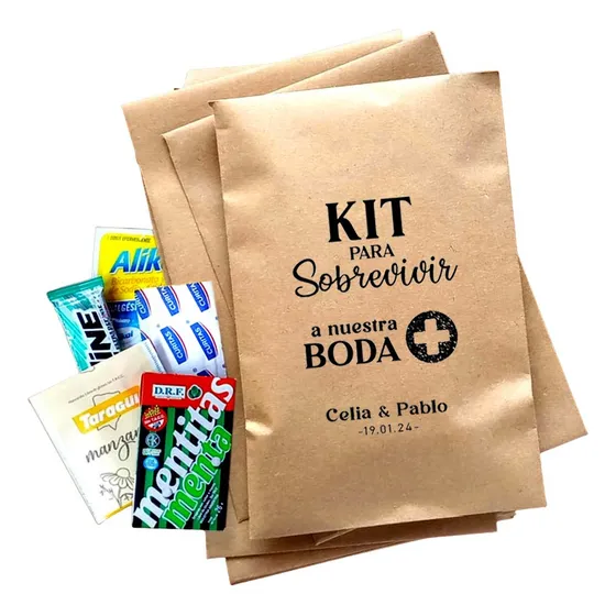 100 Bolsitas Kit Emergencia Anti Resaca Hangover 