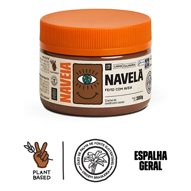 Naveia Creme De Avelã Plant-based Com Cacau 200g