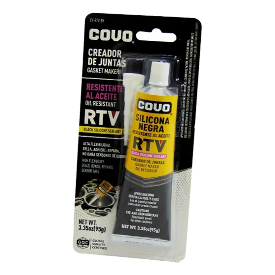 Silicón Negro Resistente Al Aceite Rtv 95g Covo