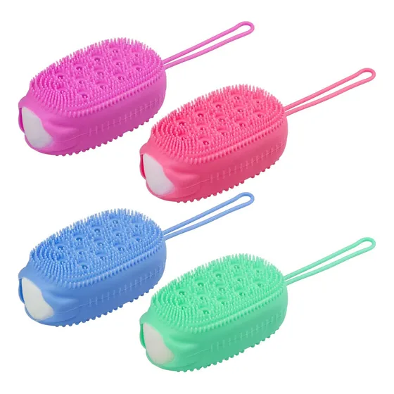 Cepillo Corporal De Silicona, Esponja Exfoliante De Baño