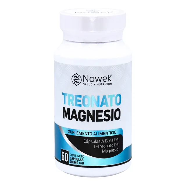 Memoria, L-treonato De Magnesio - 60 Cáps 500 Mg | Nowek