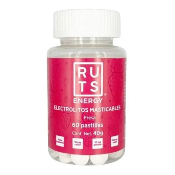 Electrolitos Multisport Ruts Energy Masticables Sabor Fresa  30 Unidades