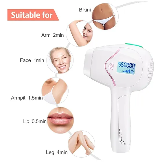 Maquina Depilación Laser Ipl Uso Personal Elimina Vellos 