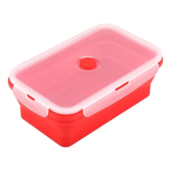 Haofy 1200ml Plegable De Silicona Caja De Bento, Caja Pz9rn