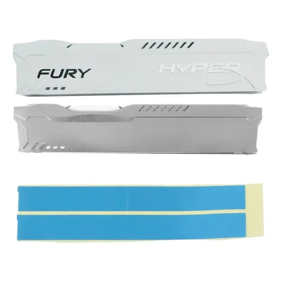 Kit 02 Dissipadores Memoria Ram Ddr2 Ddr3 Ddr4 C/ Logo Fury 