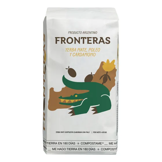 Repuesto Yerba Orgánica Fronteras 500gr. Poleo Y Cardamomo