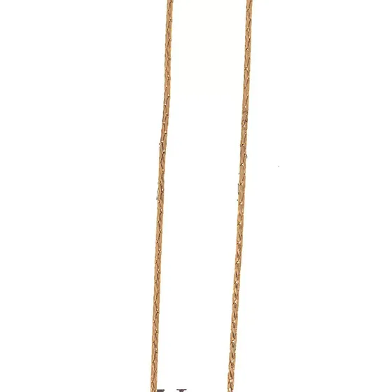 Cadena Oro 10k Cola Ratón Diamanta 50cm