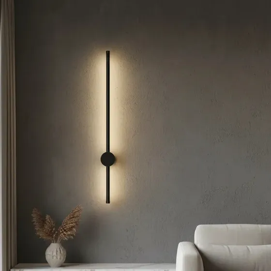 Aplique Led Pared 60cm Lámpara Lineal Giratoria 360° Luz Cálida 3000k 5w Demasled