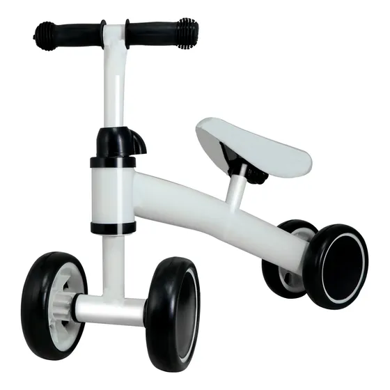 Mini Bicicleta Equilibrio Sin Pedales Slim Company Para Niños 1 A 3 Años 4 Ruedas Color Blanco