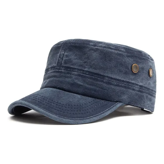 Hombre Flat Top Cap Casual Shade Dutch Cap
