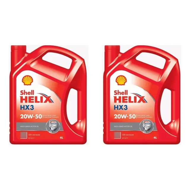 Aceite Shell Helix Hx3 20w50 Mineral 4 L X2un